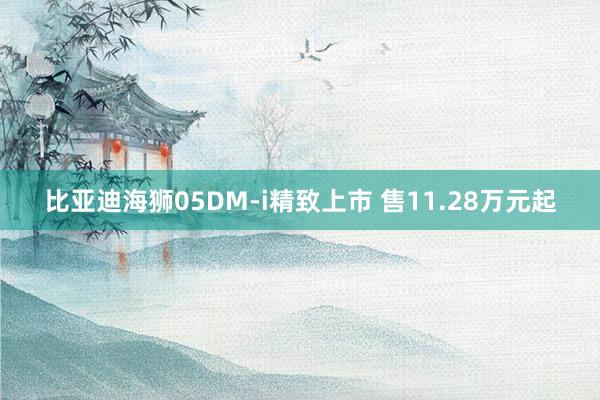 比亚迪海狮05DM-i精致上市 售11.28万元起