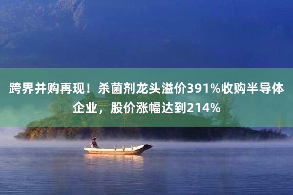 跨界并购再现！杀菌剂龙头溢价391%收购半导体企业，股价涨幅达到214%